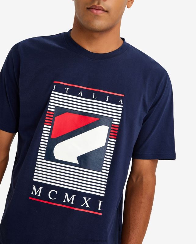 PPH0J2551 casaco de lã FILA fila carlos tee masculino