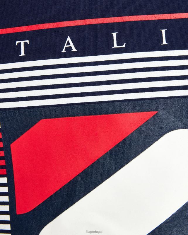 PPH0J2551 casaco de lã FILA fila carlos tee masculino