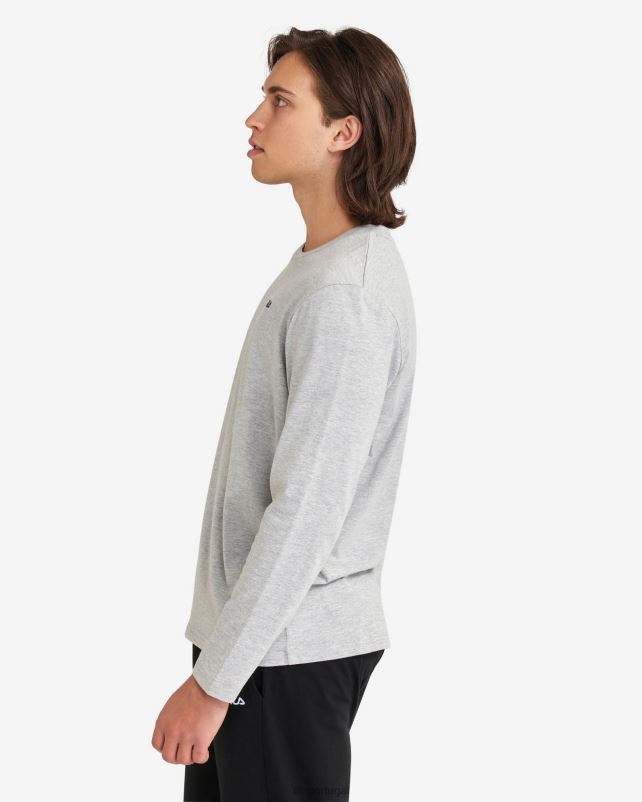 PPH0J2552 mármore prateado FILA camiseta básica masculina fila silver marle