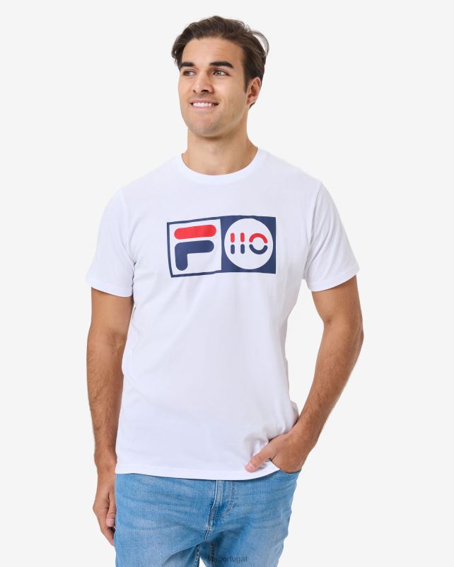 PPH0J2558 branco FILA camiseta unissex fila branca