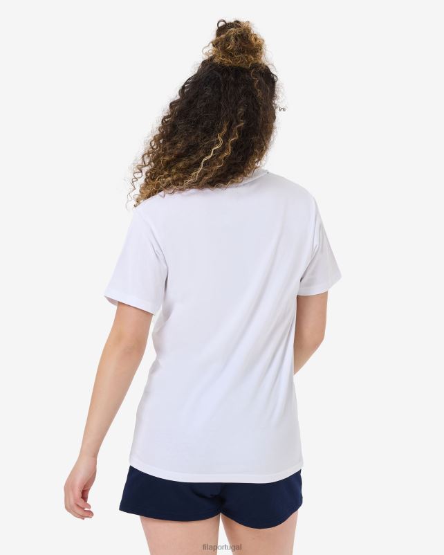 PPH0J2558 branco FILA camiseta unissex fila branca