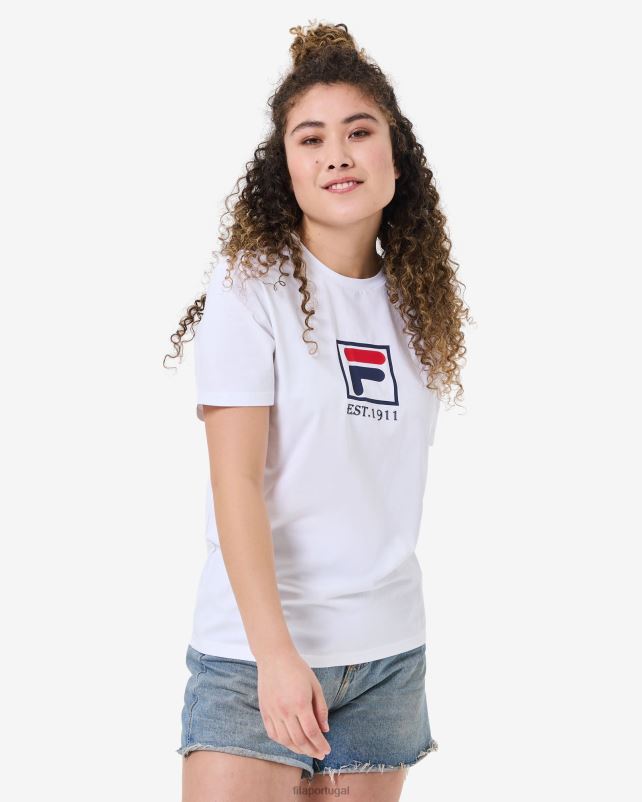 PPH0J2569 branco FILA fila unissex alto 20 camiseta branca