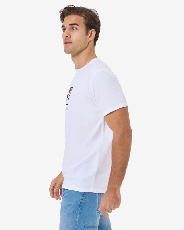 PPH0J2569 branco FILA fila unissex alto 20 camiseta branca