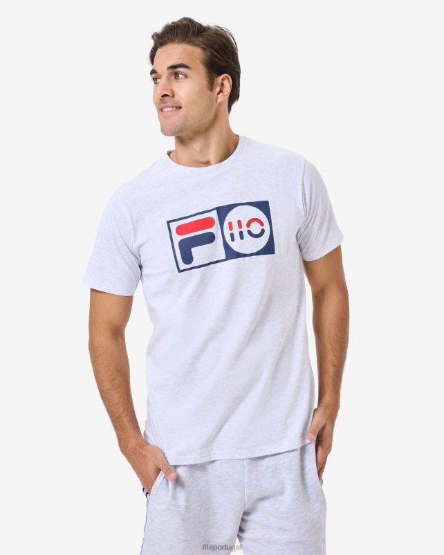 PPH0J2572 mármore cinza claro FILA camiseta fila cinza marle unissex aniversário
