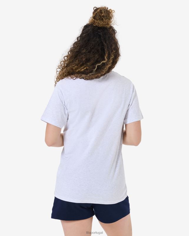 PPH0J2572 mármore cinza claro FILA camiseta fila cinza marle unissex aniversário