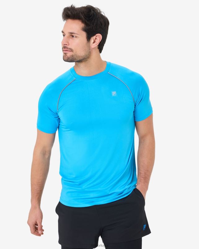 PPH0J2573 água FILA camiseta masculina roen qdry aqua fila