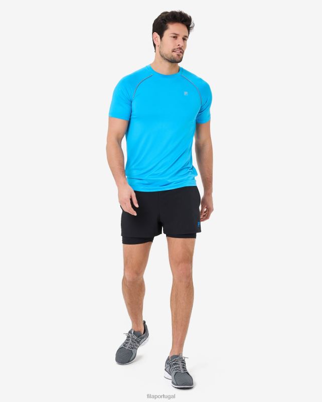 PPH0J2573 água FILA camiseta masculina roen qdry aqua fila