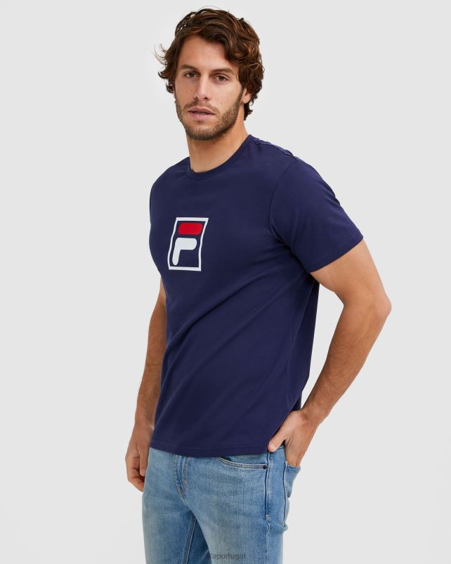 PPH0J2574 nova marinha FILA camiseta fila alto unissex azul marinho