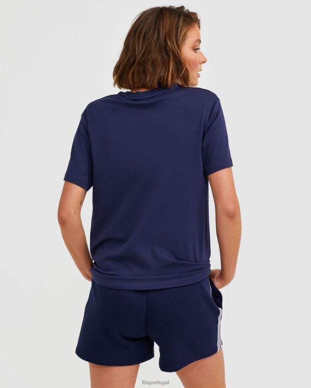 PPH0J2574 nova marinha FILA camiseta fila alto unissex azul marinho