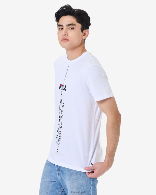 PPH0J2575 branco FILA camiseta fila gunnar branca