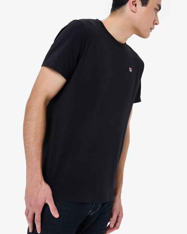 PPH0J2581 preto FILA fila fila men\s Heritage Badge 20 Tee Black