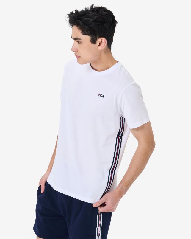 PPH0J2582 branco FILA camiseta fila elias masculina branca
