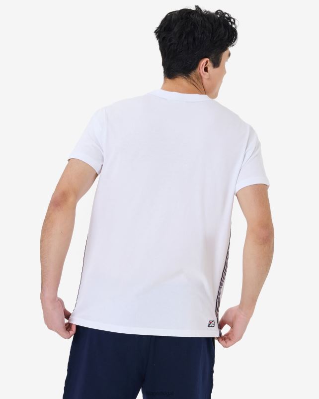 PPH0J2582 branco FILA camiseta fila elias masculina branca