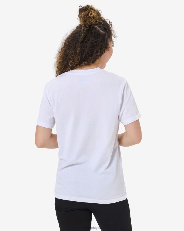 PPH0J2584 branco FILA camiseta fila branca unissex londrina