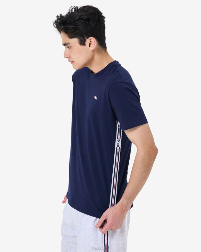 PPH0J2585 nova marinha FILA camiseta elias masculina nova fila azul