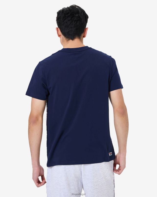 PPH0J2585 nova marinha FILA camiseta elias masculina nova fila azul