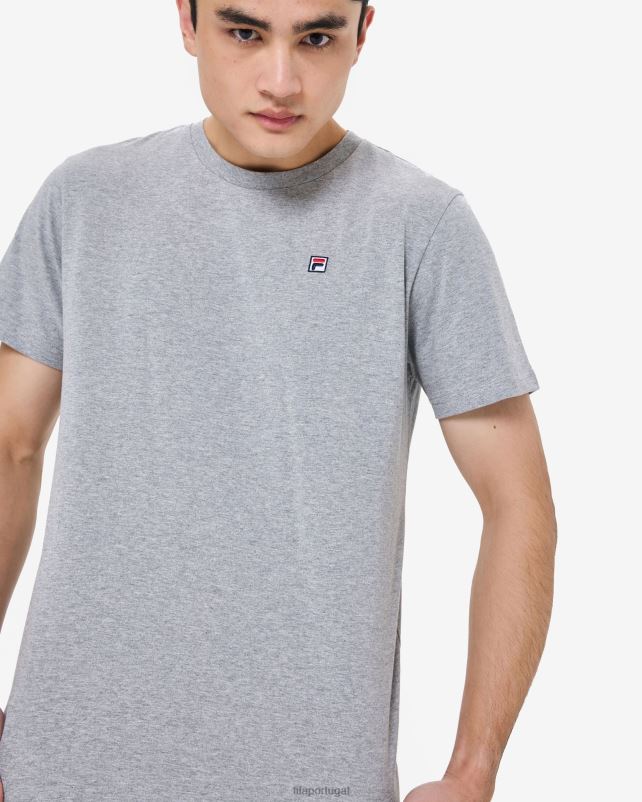 PPH0J2587 mármore cinza FILA fila fila men\s Heritage Badge 20 Tee Grey Marle
