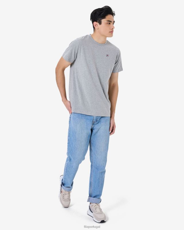 PPH0J2587 mármore cinza FILA fila fila men\s Heritage Badge 20 Tee Grey Marle