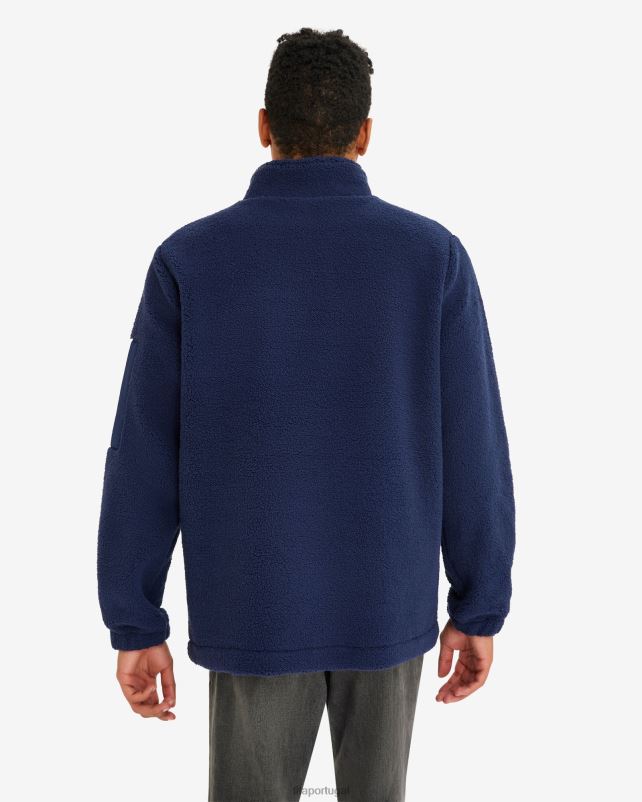 PPH0J2610 nova marinha FILA fila cole teddy qtr zip masculina