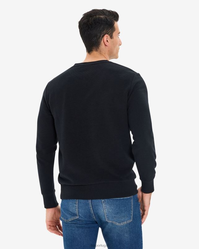 PPH0J2612 preto FILA fila savian masculino com decote em v preto