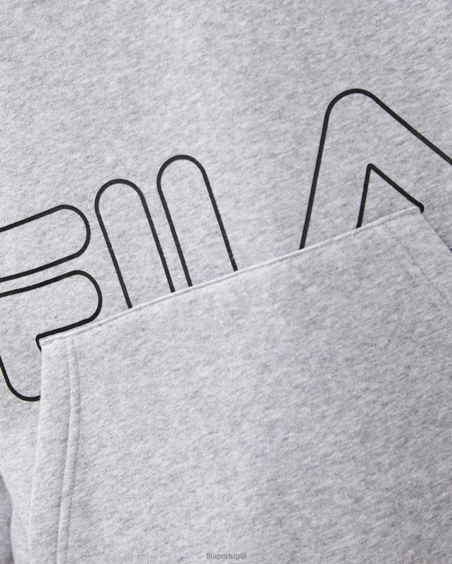 PPH0J2614 mármore cinza FILA fila grey marle jay qtr zip masculino