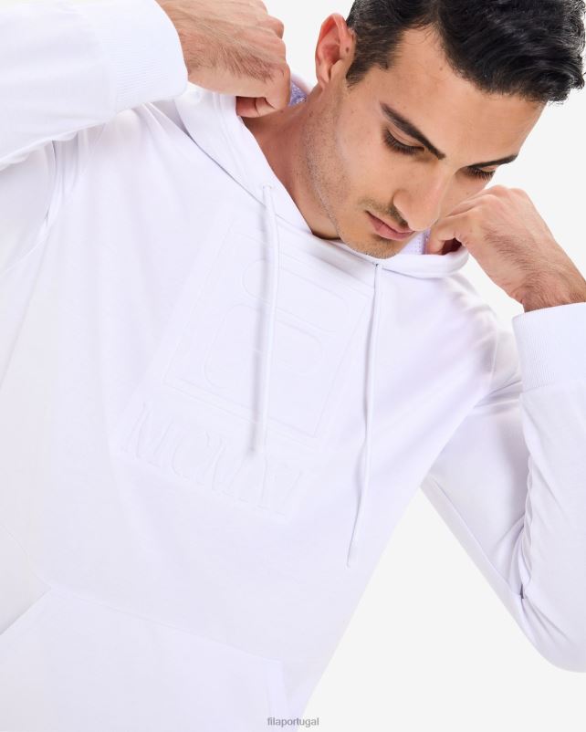 PPH0J2616 branco FILA fila dylan capuz branco masculino