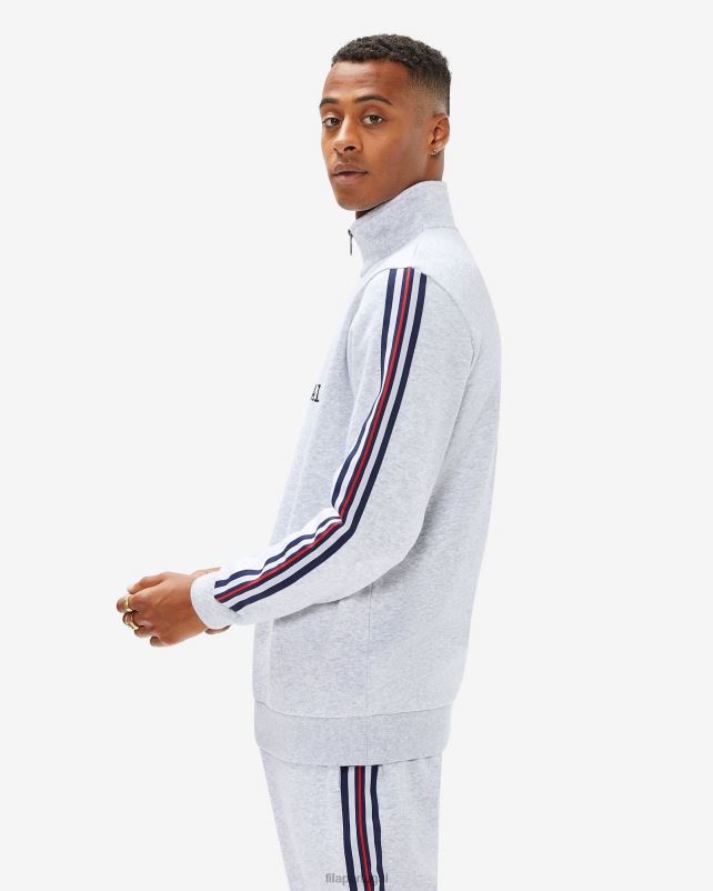 PPH0J2617 mármore cinza claro FILA fila masculino aemero qtr zip cinza claro marle