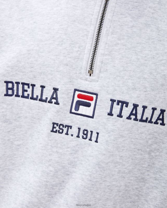 PPH0J2617 mármore cinza claro FILA fila masculino aemero qtr zip cinza claro marle