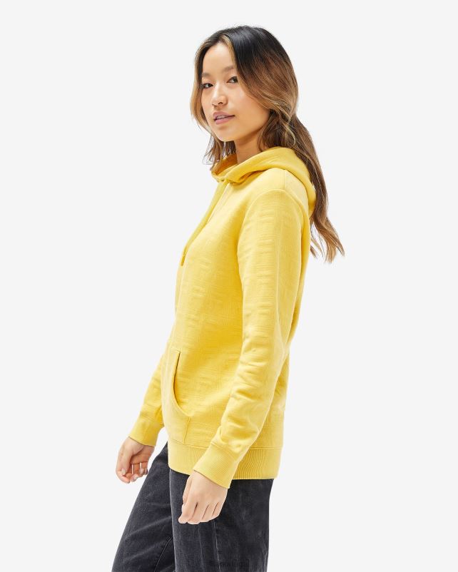 PPH0J2620 amarelo enevoado FILA fila misted amarelo unissex echo capuz