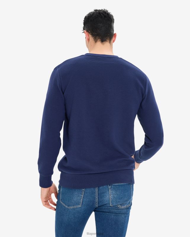 PPH0J2621 marinha FILA fila masculino savian com decote em V