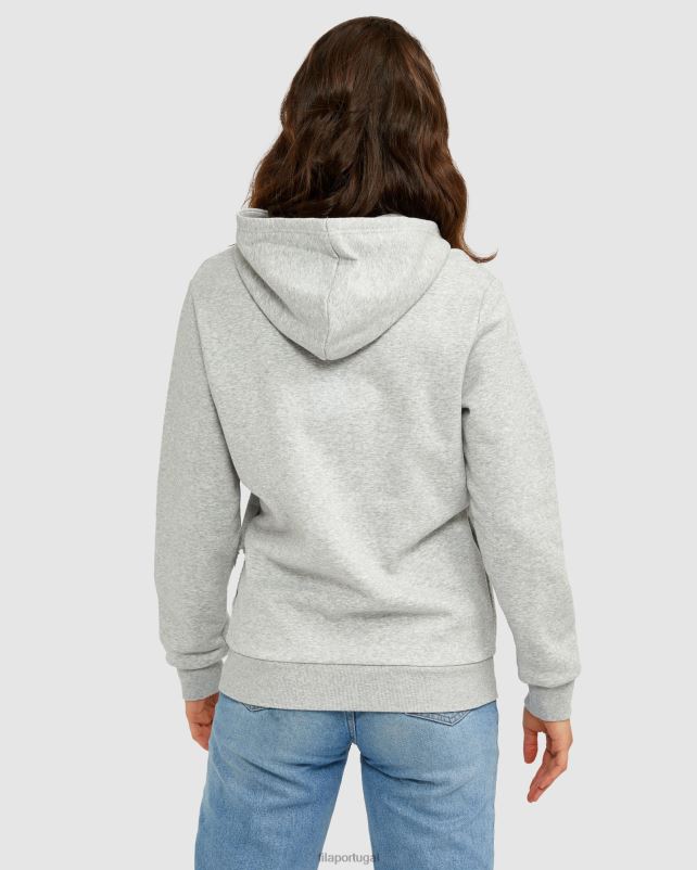 PPH0J2626 mármore prateado FILA fila silver marle unisex badge 20 capuz