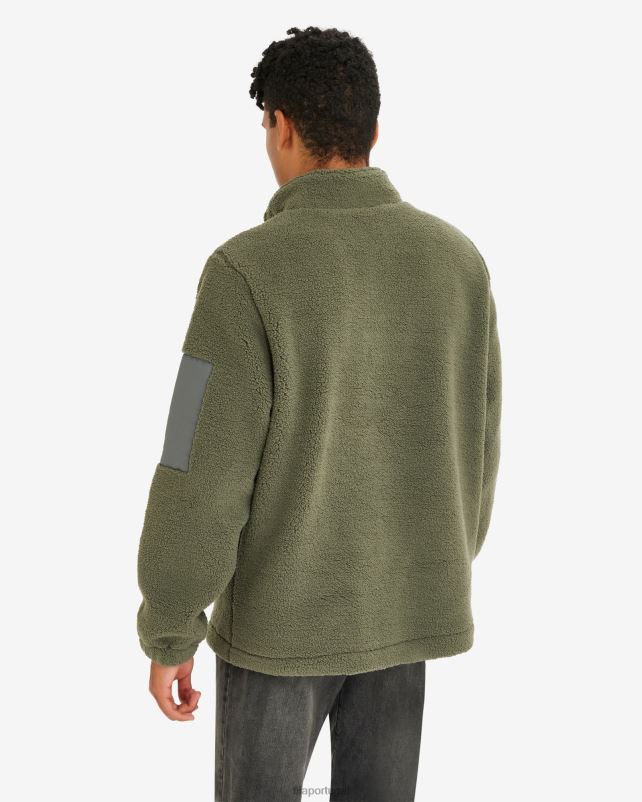 PPH0J2627 cáqui FILA cole teddy qtr zip masculino fila