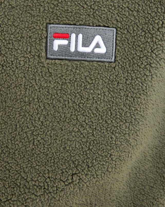 PPH0J2627 cáqui FILA cole teddy qtr zip masculino fila
