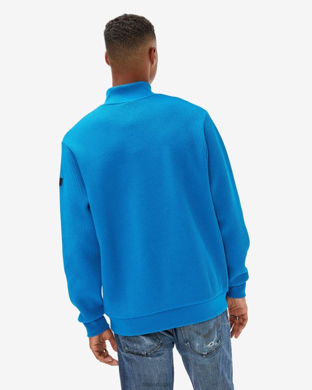 PPH0J2628 azul de míconos FILA emblema mykonos blue masculino 20 qtr zip fila