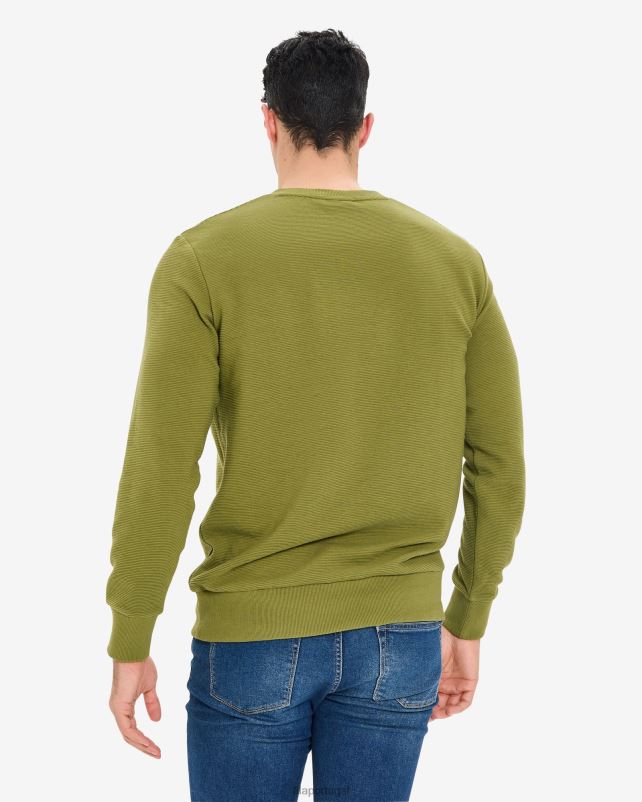 PPH0J2634 Oliva FILA fila savian com decote em v masculino oliva