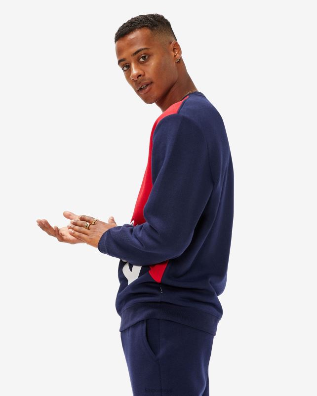 PPH0J2635 nova marinha FILA fila unissex monaco tripulação nova marinha