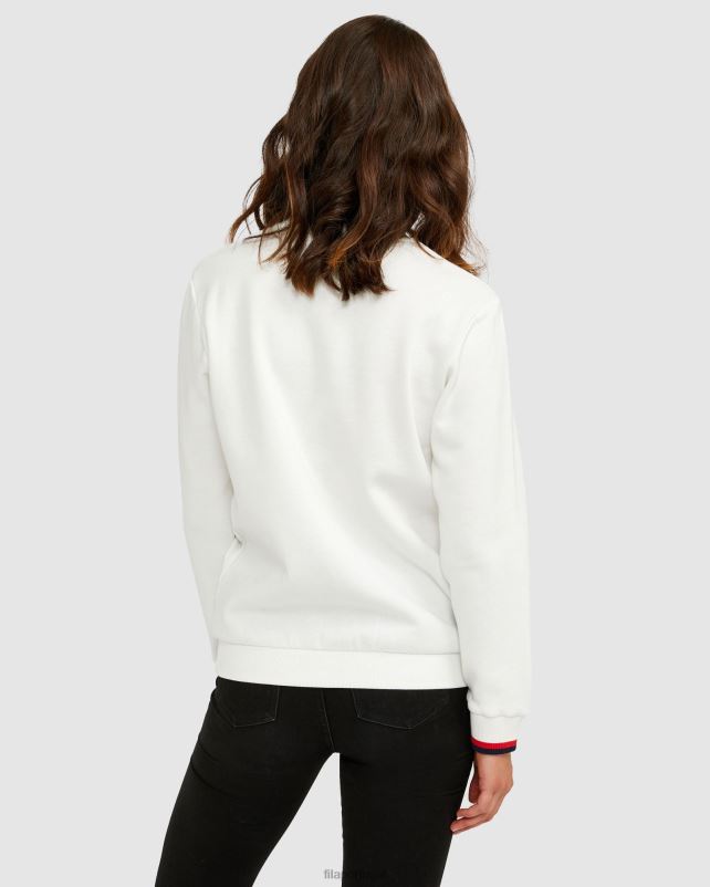 PPH0J2640 asilo branco FILA branco assylum unissex distintivo tripulação fila