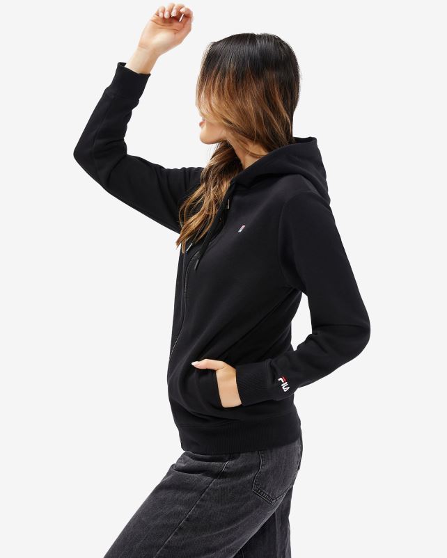 PPH0J2644 preto FILA fila preto unissex badge 20 zip capuz