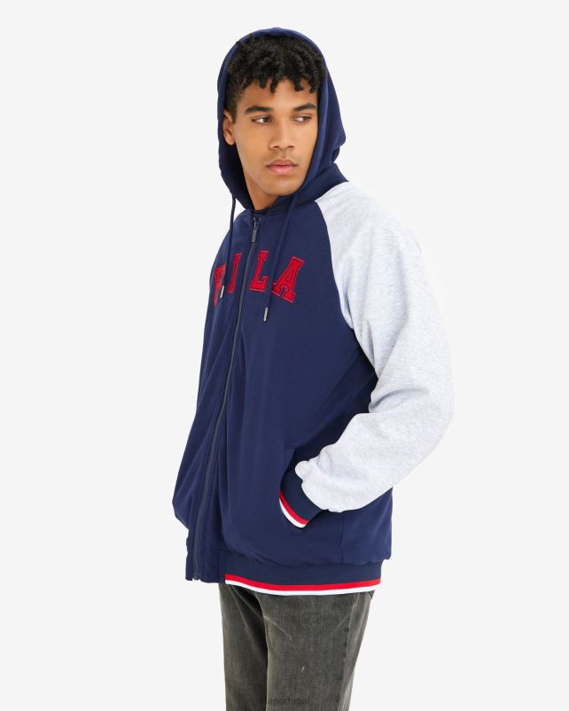 PPH0J2647 nova marinha FILA jaqueta fila luis masculina nova azul marinho
