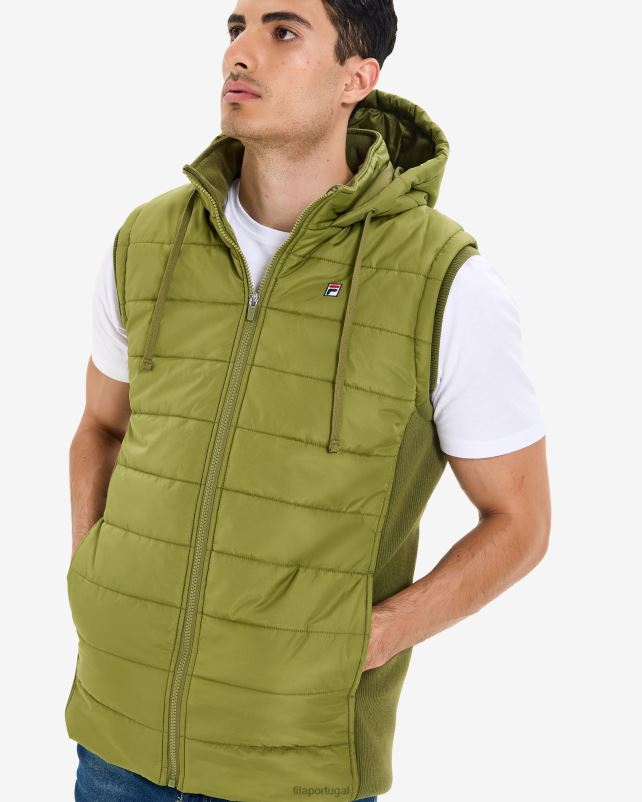 PPH0J2650 Oliva FILA jaqueta fila olive masculina julio puff