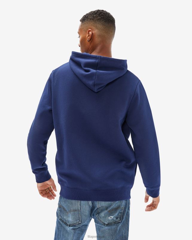 PPH0J2653 nova marinha FILA fila unissex badge 20 zip capuz novo azul marinho