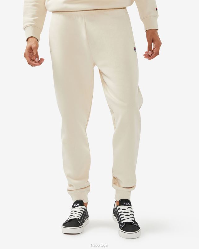 PPH0J2660 amêndoa cósmica FILA Calça Badge 30 Unissex Fila Cosmic Almond