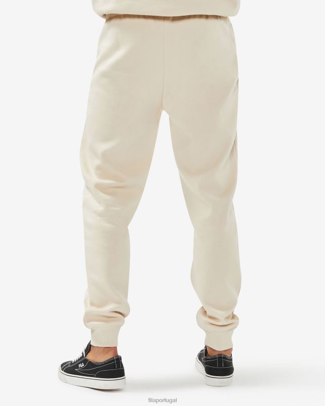 PPH0J2660 amêndoa cósmica FILA Calça Badge 30 Unissex Fila Cosmic Almond