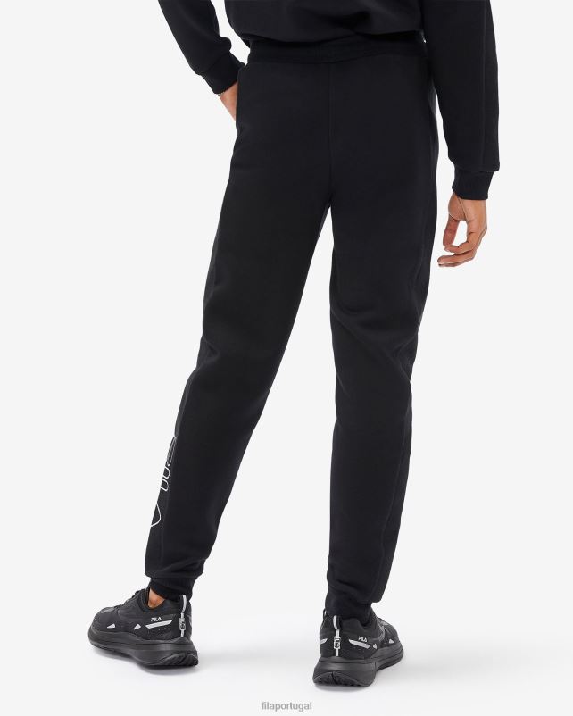 PPH0J2663 preto FILA calça jeans masculina fila preta