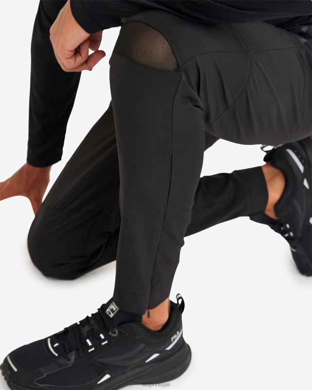 PPH0J2664 preto FILA calça luca masculina preta fila