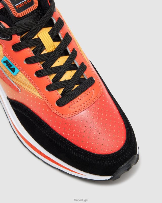 PPH0J2700 preto/mandarimvermelho/ambyel FILA fila renno premium masculino preto/vermelho mandarim/ambyel