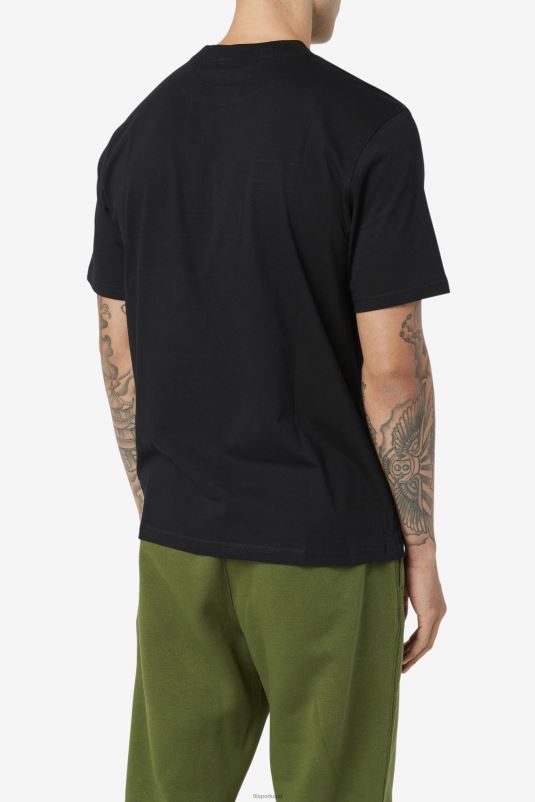 PPH0J276 preto/branco/vermelho FILA camiseta fila preta/branca/vermelha