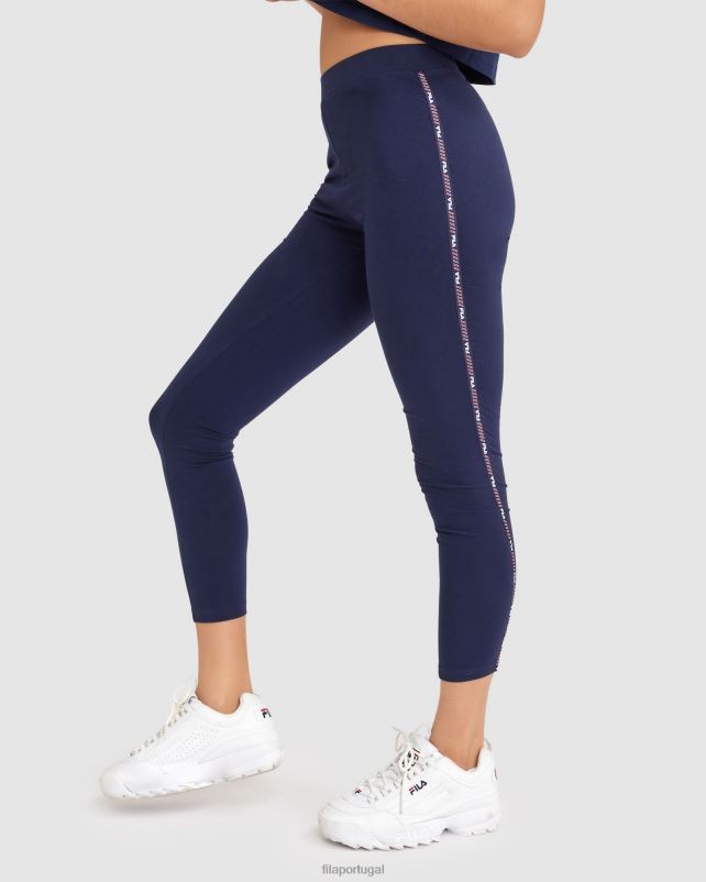 PPH0J2801 marinha FILA legging fox luva feminina fila azul