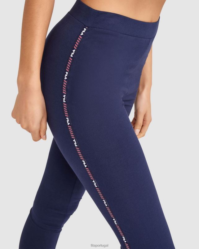 PPH0J2801 marinha FILA legging fox luva feminina fila azul