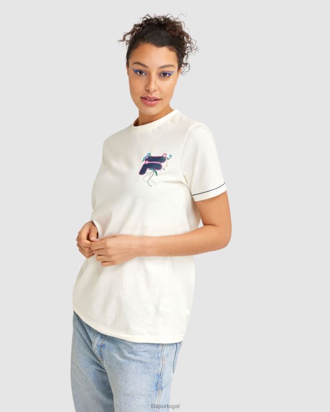 PPH0J2804 garça FILA camiseta fila feminina fila egret